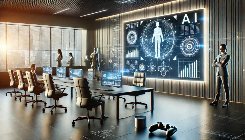 BETECHIT NEWS visual representation in a modern office, illustrating innovations in technology and gaming