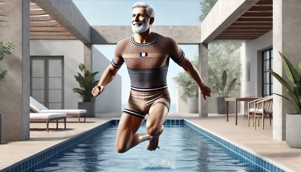 French Senior Men’s Swimwear Fashion 2024